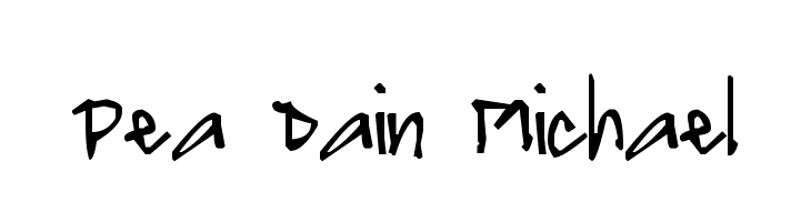 Pea Dain Michael  免费字体下载