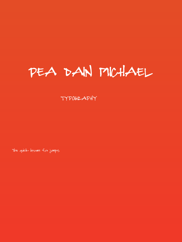 Pea Dain Michael Poster