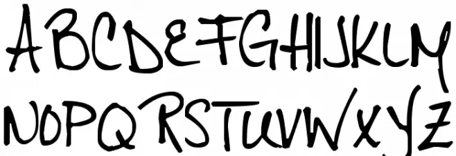 Pea Daisy Doodles Шрифта ВЕРХНИЙ