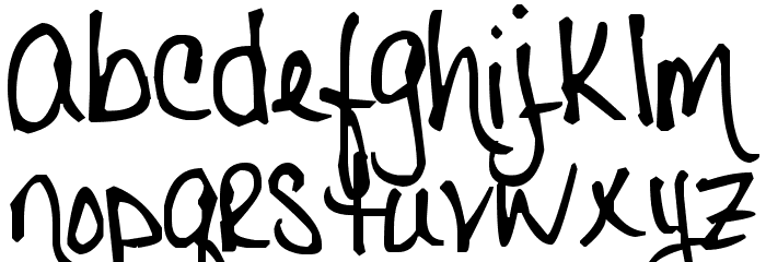 Pea Daisy Doodles Font LOWERCASE