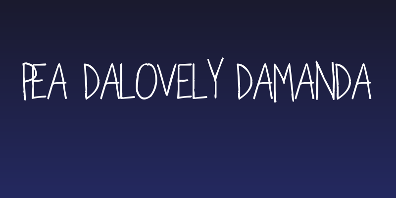 Pea Dalovely Damanda Social Header