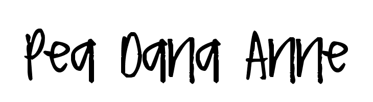 Pea Dana Anne  नि: शुल्क फ़ॉन्ट्स डाउनलोड
