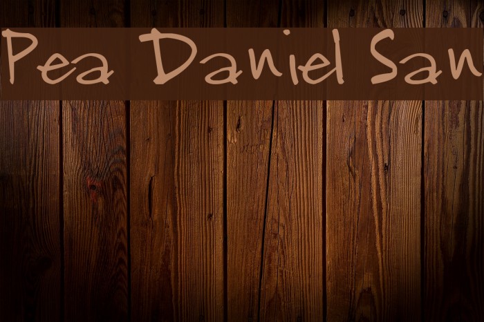 Pea Daniel San फ़ॉन्ट examples