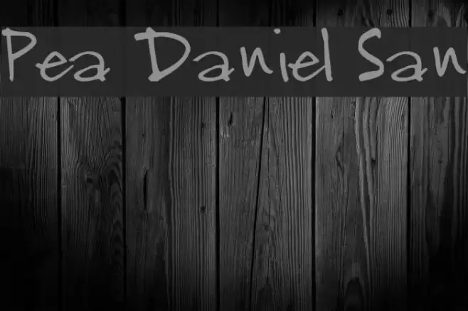 Pea Daniel San Font examples