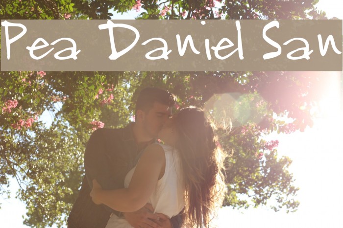 Pea Daniel San फ़ॉन्ट examples