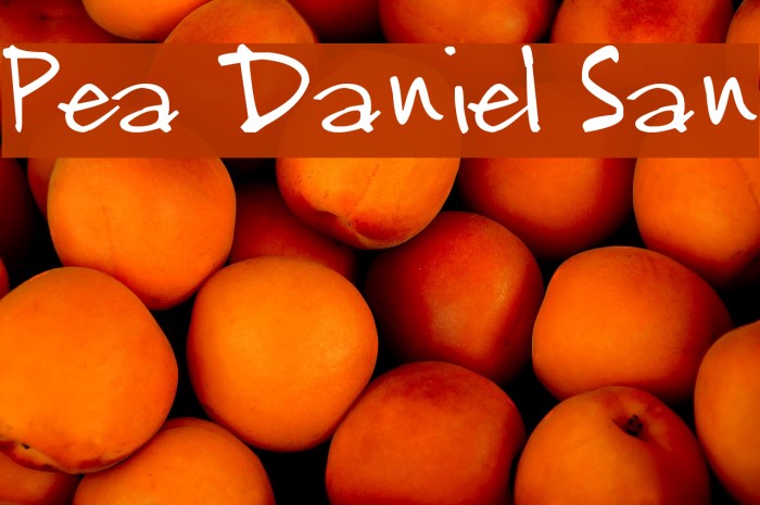 Pea Daniel San फ़ॉन्ट examples