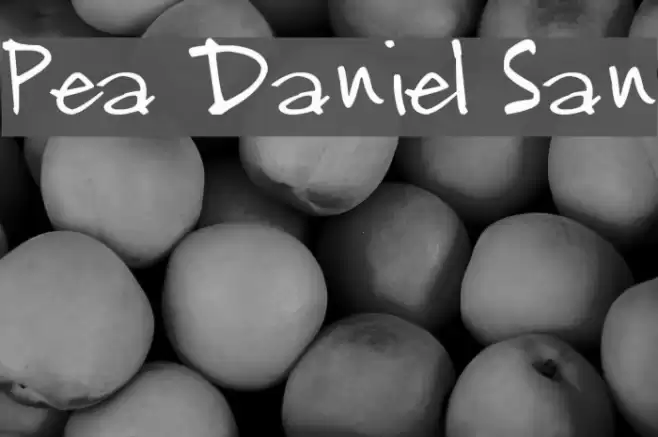 Pea Daniel San Font examples