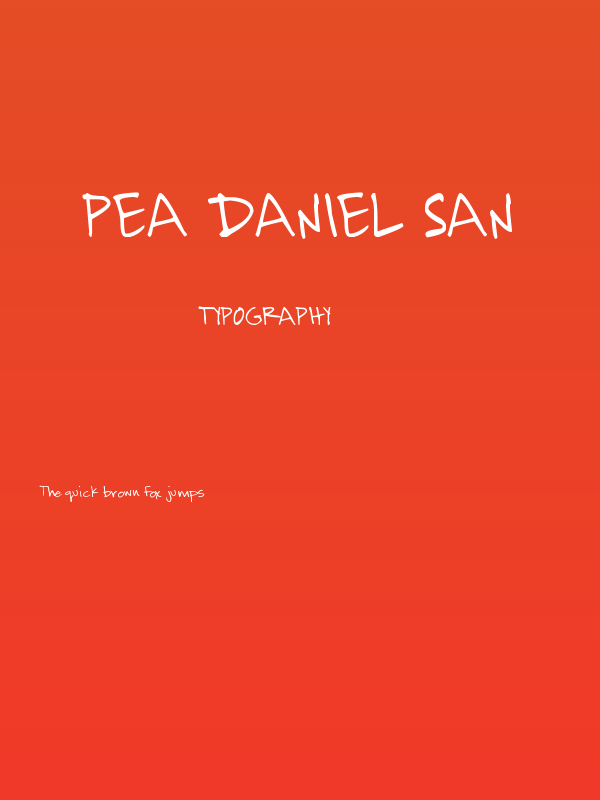Pea Daniel San Poster