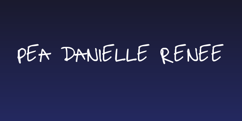 Pea Danielle Renee Social Header