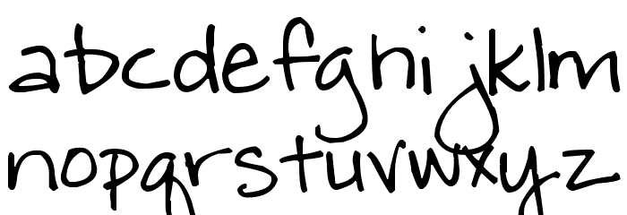 Pea Danielle Renee Font LOWERCASE