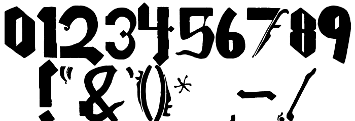 Pea Danley Font OTHER CHARS