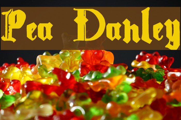 Pea Danley Font examples