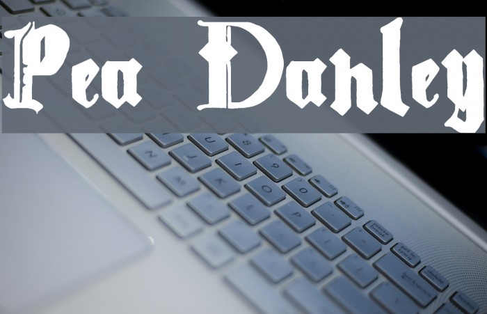 Pea Danley Font examples