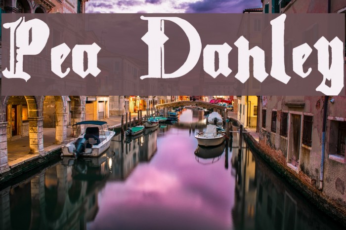 Pea Danley Font examples