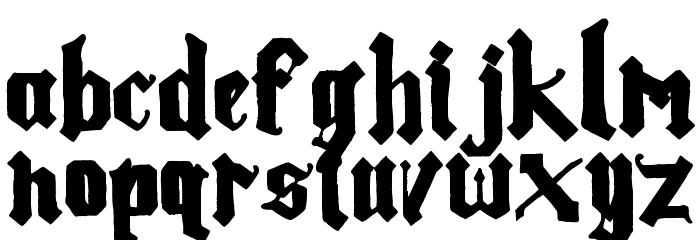 Pea Danley Font LOWERCASE