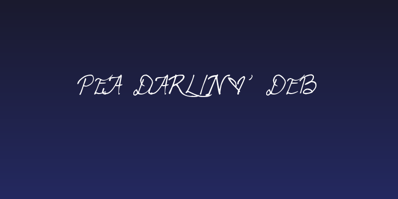 Pea Darlin' Deb Social Header