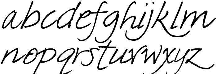 Pea Darlin' Deb Font LOWERCASE