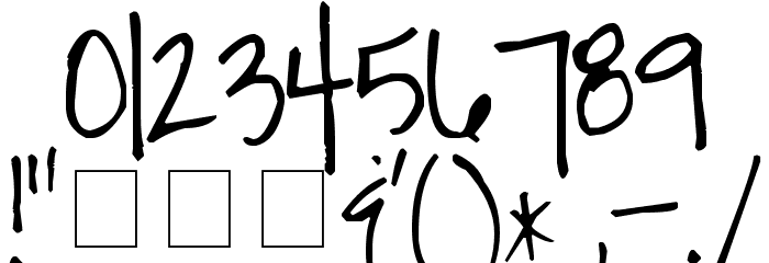 Pea Dawn Font OTHER CHARS