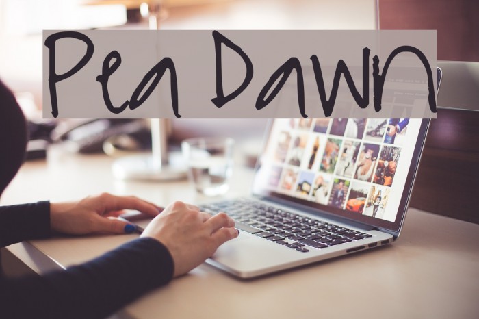 Pea Dawn Font examples