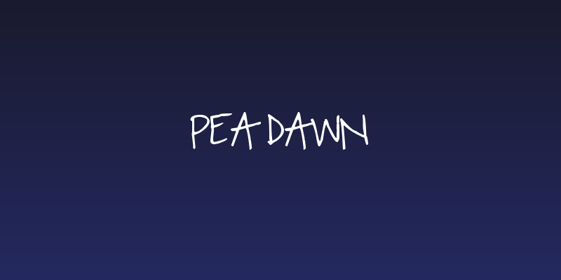 Pea Dawn Social Header