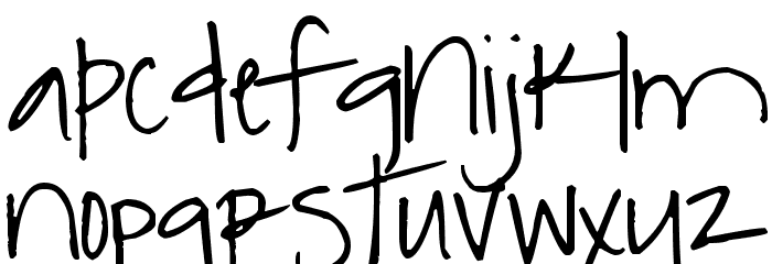 Pea Dawn Font LOWERCASE