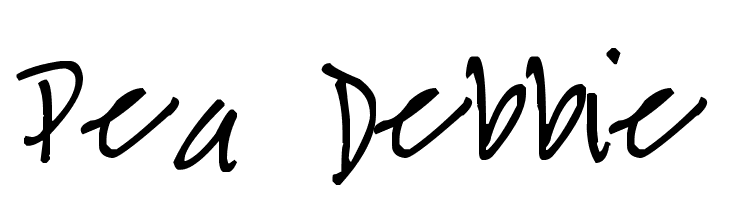 Pea Debbie  Free Fonts Download