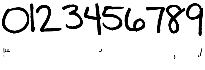 Pea Deborah フォント その他の文字