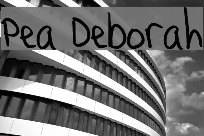 Pea Deborah フォント examples