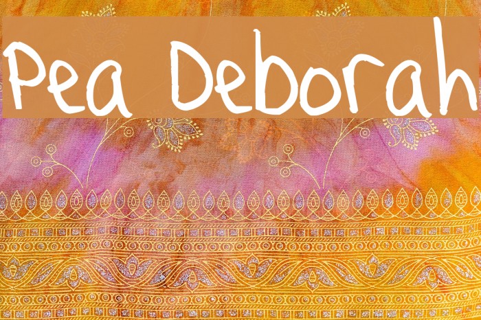 Pea Deborah フォント examples