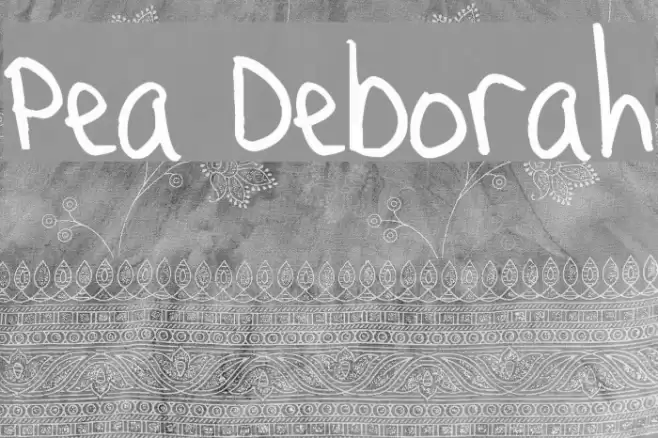 Pea Deborah フォント examples