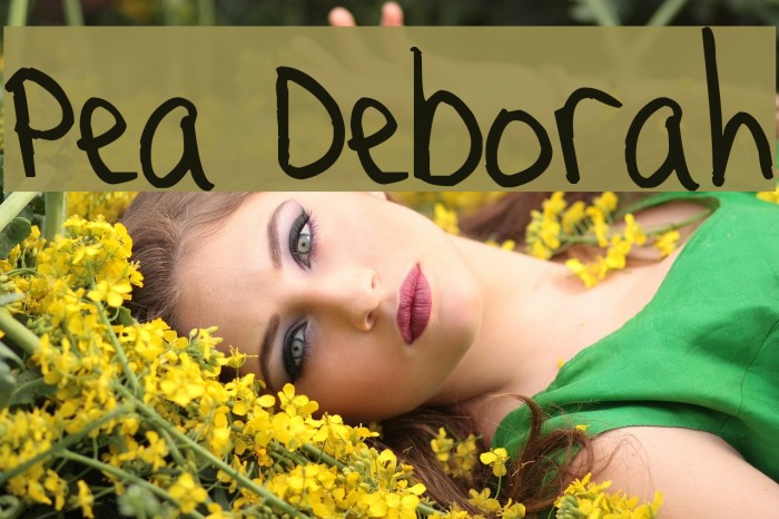 Pea Deborah フォント examples