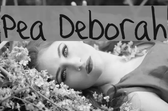 Pea Deborah フォント examples