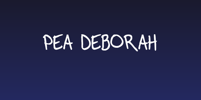 Pea Deborah Social Header