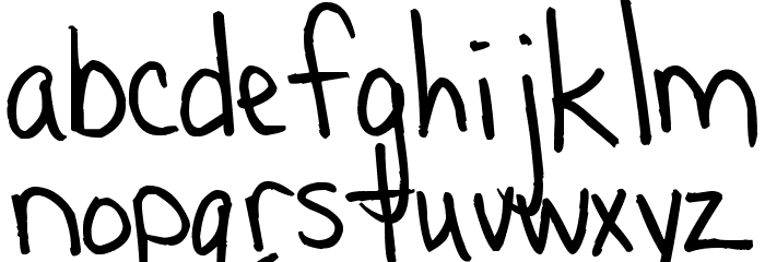 Pea Deborah フォント 小文字