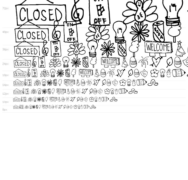 Pea Deliah's Doodles Waterfall