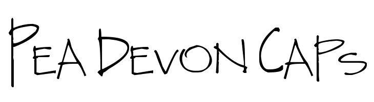 Pea Devon Caps Font