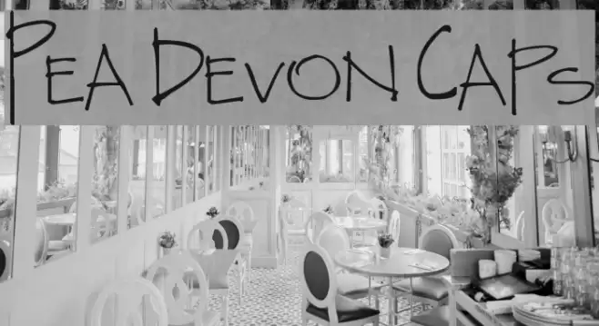 Pea Devon Caps Font examples