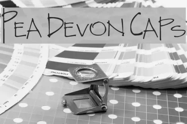 Pea Devon Caps Font examples