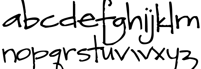 Pea Devon Font LOWERCASE