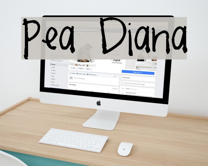 Pea Diana Font examples
