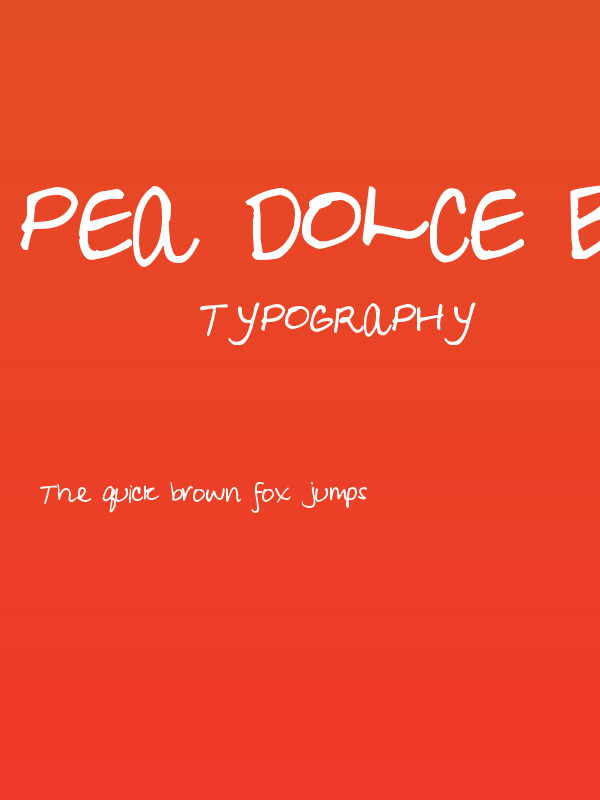 Pea Dolce Bello Poster