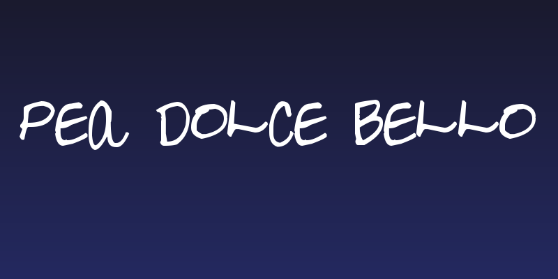 Pea Dolce Bello Social Header