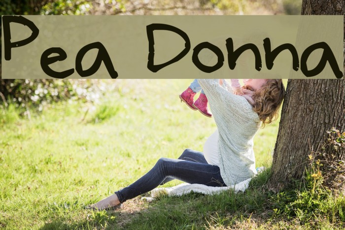 Pea Donna Font examples