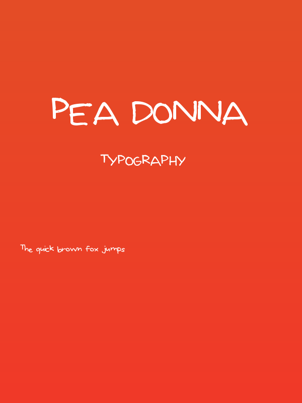 Pea Donna Poster