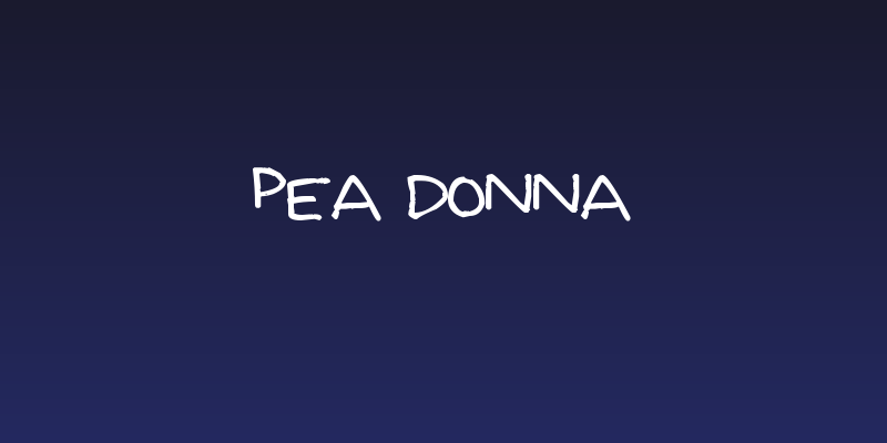 Pea Donna Social Header