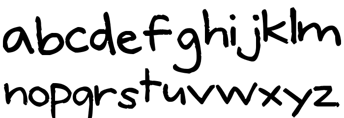 Pea Donna Font LOWERCASE