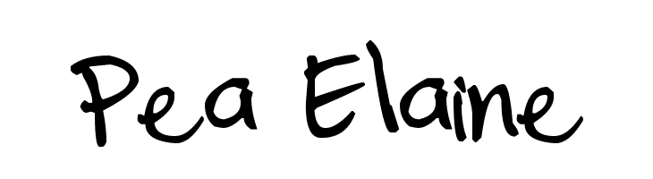 Pea Elaine Font