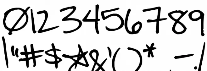 Pea Elaine Font OTHER CHARS