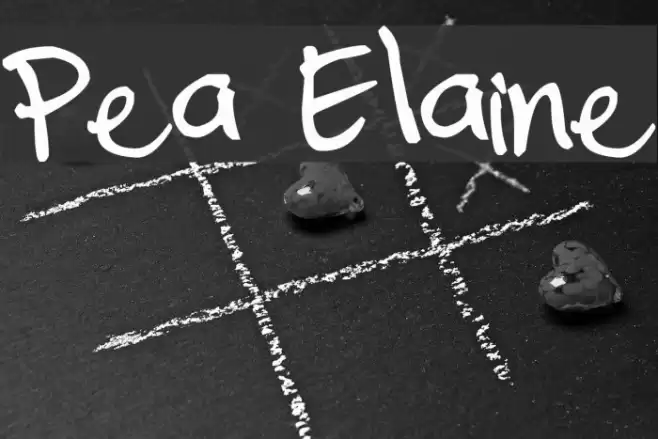 Pea Elaine Font examples