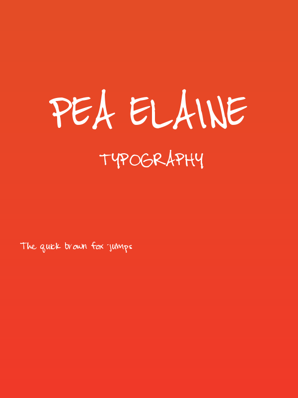 Pea Elaine Poster